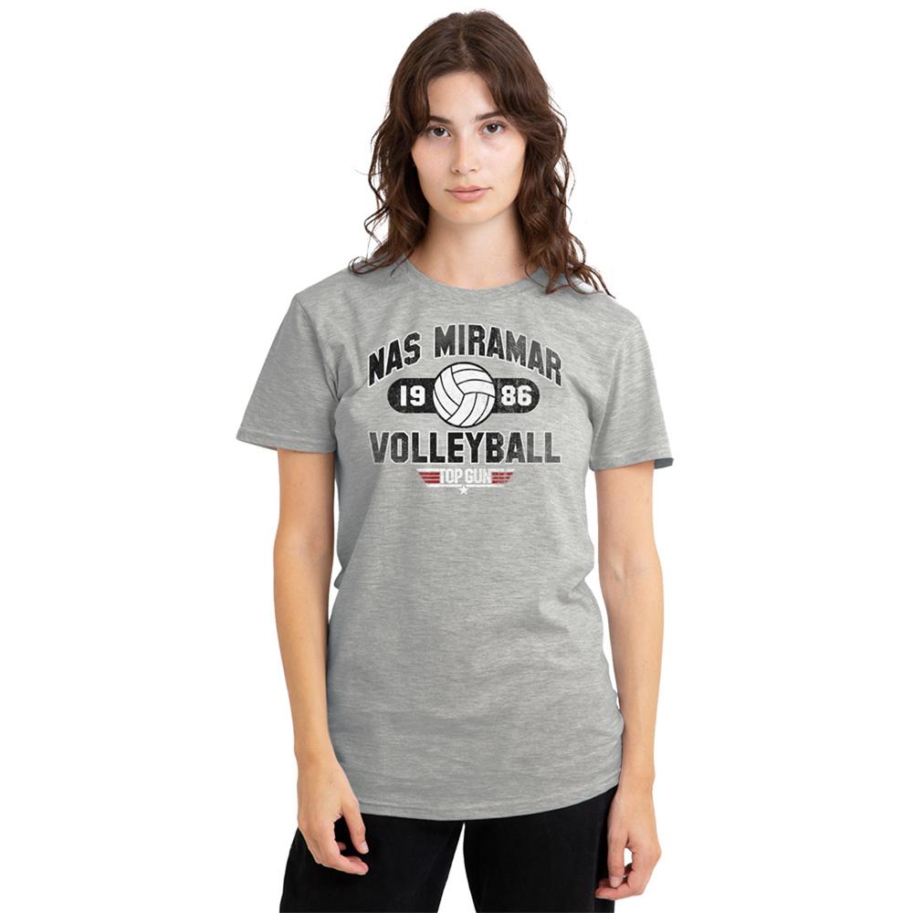 Athletic Heather - Lifestyle - Top Gun Womens-Ladies Nas Miramar Volleyball T-Shirt