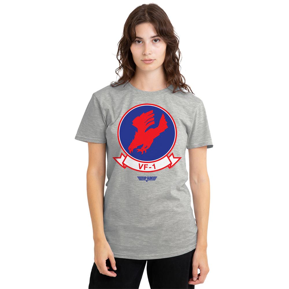 Athletic Heather - Lifestyle - Top Gun Womens-Ladies VF1 Logo T-Shirt