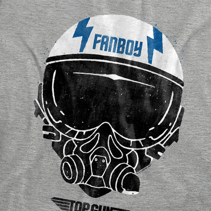 Athletic Heather - Side - Top Gun Womens-Ladies Fanboy Helmet T-Shirt