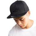Black - Lifestyle - Star Wars Mens 3D Logo Flat Peak Cap