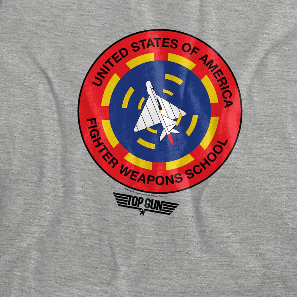 Athletic Heather - Side - Top Gun Womens-Ladies Fighter Weapons School T-Shirt