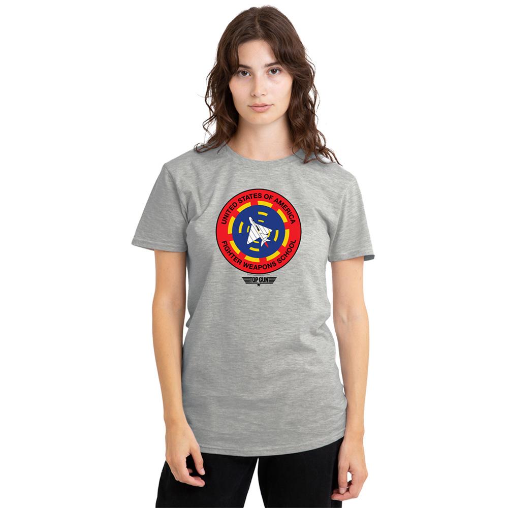 Athletic Heather - Lifestyle - Top Gun Womens-Ladies Fighter Weapons School T-Shirt