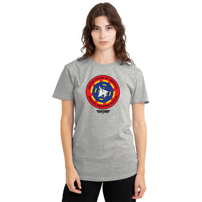 Athletic Heather - Lifestyle - Top Gun Womens-Ladies Fighter Weapons School T-Shirt