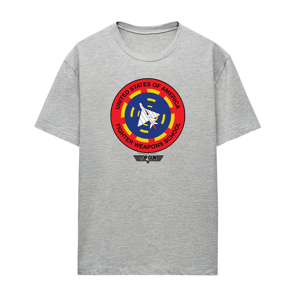 Athletic Heather - Front - Top Gun Womens-Ladies Fighter Weapons School T-Shirt