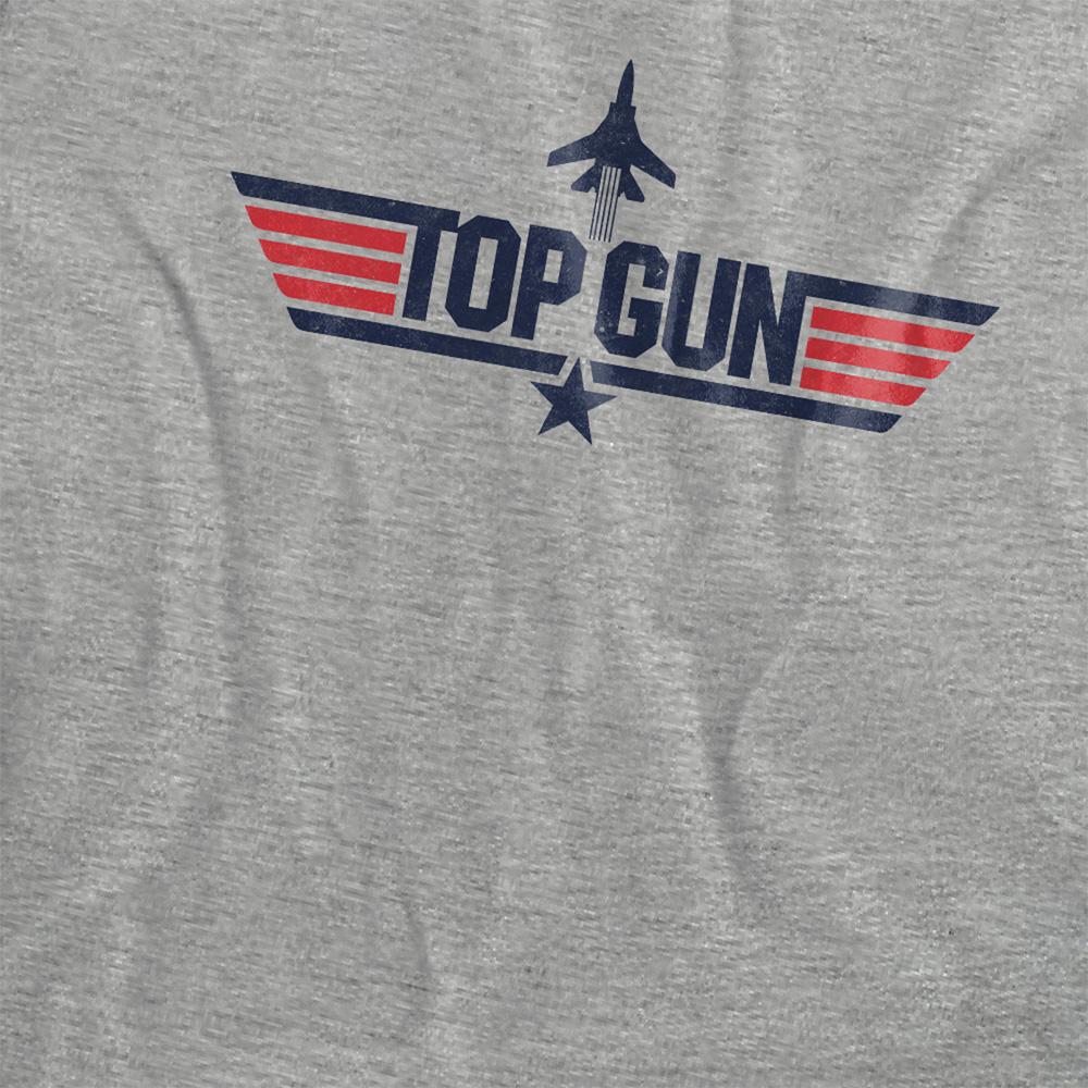 Athletic Heather - Side - Top Gun Womens-Ladies Logo T-Shirt