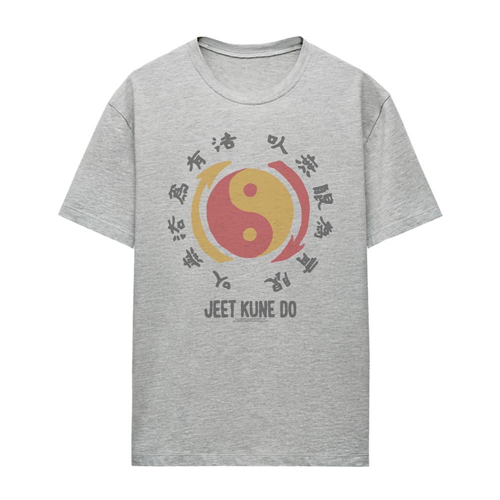 Athletic Heather - Front - Bruce Lee Womens-Ladies The Yin & Yang T-Shirt