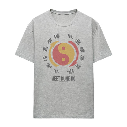 Athletic Heather - Front - Bruce Lee Womens-Ladies The Yin & Yang T-Shirt