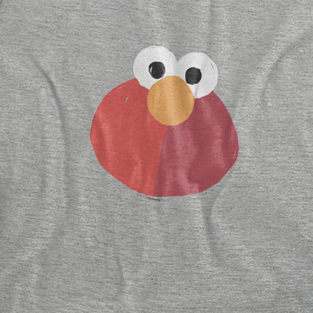 Athletic Heather - Side - Sesame Street Womens-Ladies Elmo Smile T-Shirt