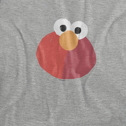 Athletic Heather - Side - Sesame Street Womens-Ladies Elmo Smile T-Shirt