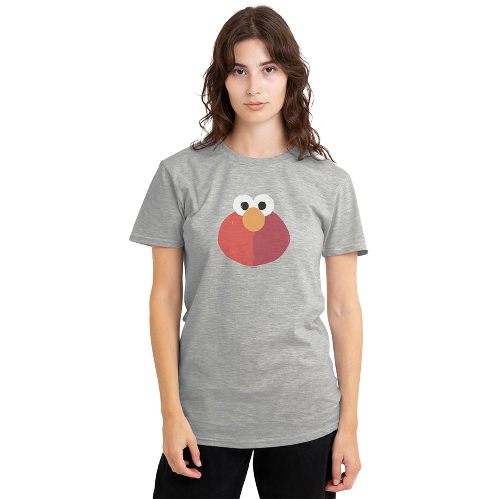 Athletic Heather - Lifestyle - Sesame Street Womens-Ladies Elmo Smile T-Shirt