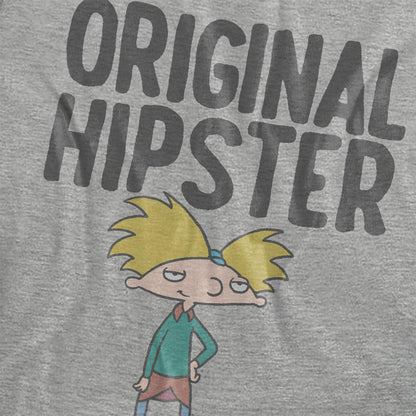 Athletic Heather - Side - Hey Arnold! Womens-Ladies Original Hipster Arnold T-Shirt
