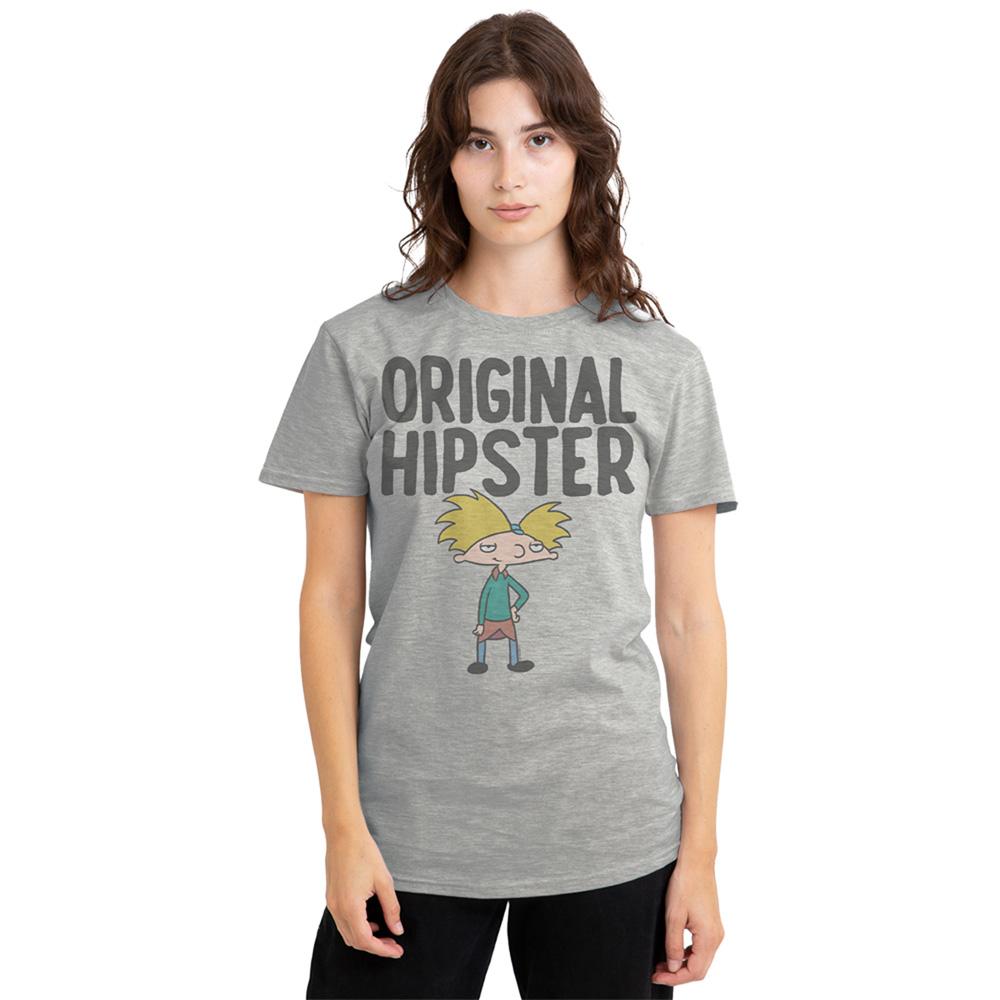 Athletic Heather - Lifestyle - Hey Arnold! Womens-Ladies Original Hipster Arnold T-Shirt