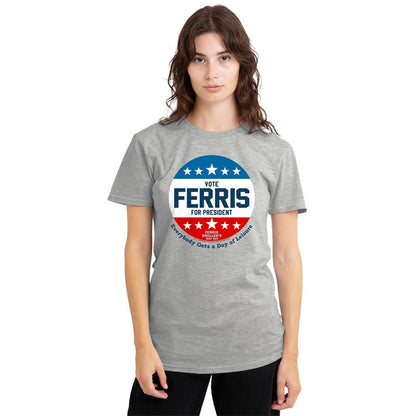 Athletic Heather - Lifestyle - Ferris Bueller´s Day Off Womens-Ladies Vote Ferris For President T-Shirt