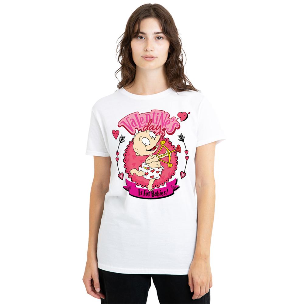 White - Lifestyle - Rugrats Womens-Ladies Valentine´S Day Is For Babies Tommy Pickles T-Shirt