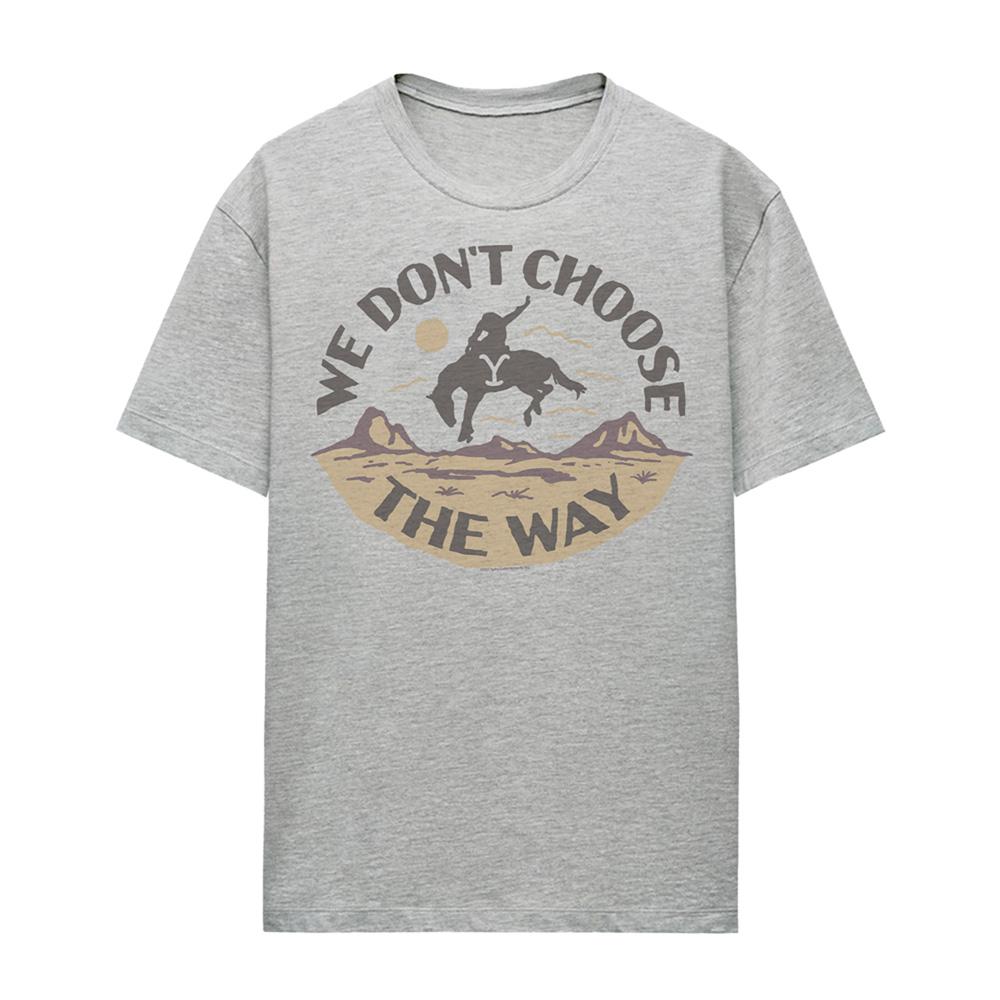 Athletic Heather - Front - Yellowstone Womens-Ladies We Don´t Choose The Way T-Shirt