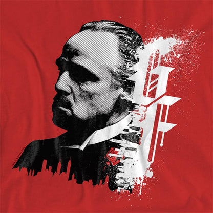 Red - Side - The Godfather Womens-Ladies Spray T-Shirt