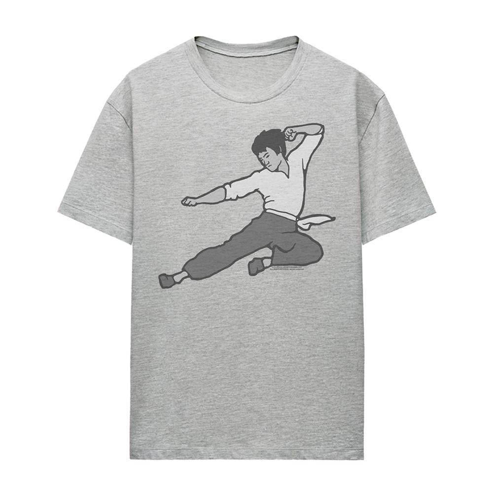 Athletic Heather - Front - Bruce Lee Womens-Ladies The Signature Move T-Shirt