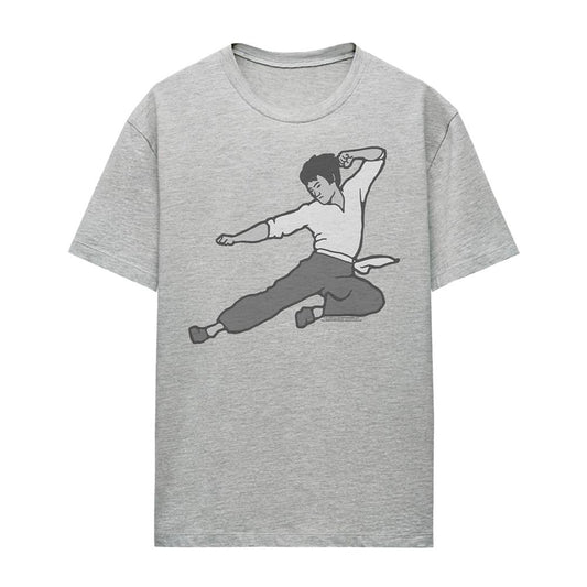 Athletic Heather - Front - Bruce Lee Womens-Ladies The Signature Move T-Shirt