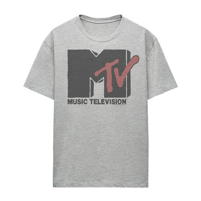 Athletic - Front - MTV Womens-Ladies Logo T-Shirt