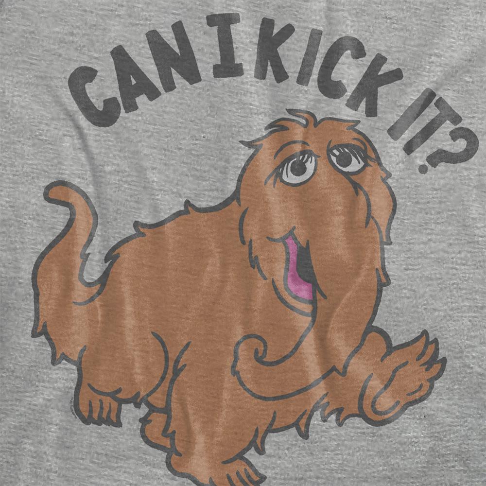 Athletic Heather - Side - Sesame Street Womens-Ladies Can I Kick It? T-Shirt