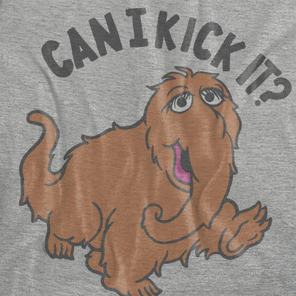Athletic Heather - Side - Sesame Street Womens-Ladies Can I Kick It? T-Shirt