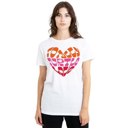 White - Lifestyle - Teenage Mutant Ninja Turtles Womens-Ladies Valentine´S Totally Turtle Love T-Shirt