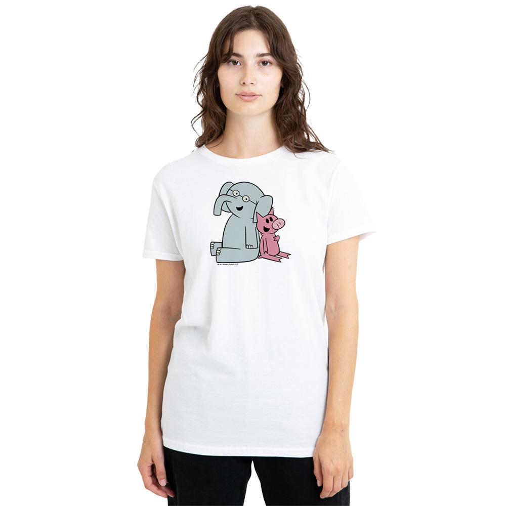 Athletic Heather - Back - The Pigeon Womens-Ladies Gerald & Piggie T-Shirt
