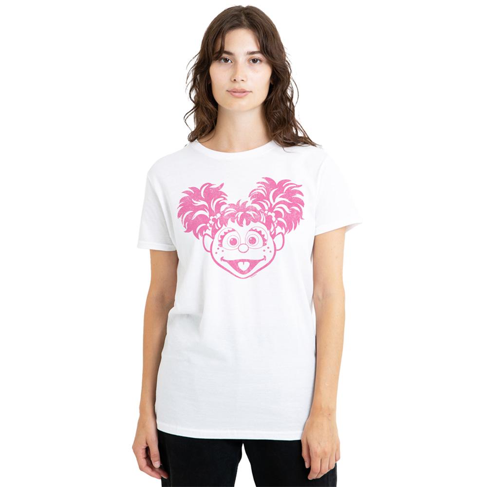 White - Lifestyle - Sesame Street Womens-Ladies Abby Cadabby Mono T-Shirt