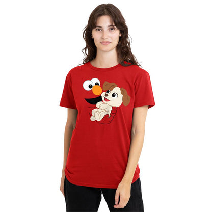 Red - Lifestyle - Sesame Street Womens-Ladies Elmo T-Shirt