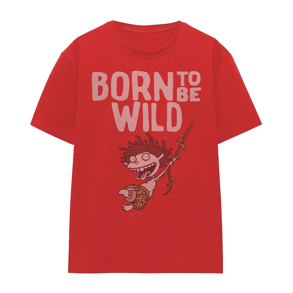 Red - Front - The Wild Thornberrys Womens-Ladies Born To Be Wild Donnie T-Shirt