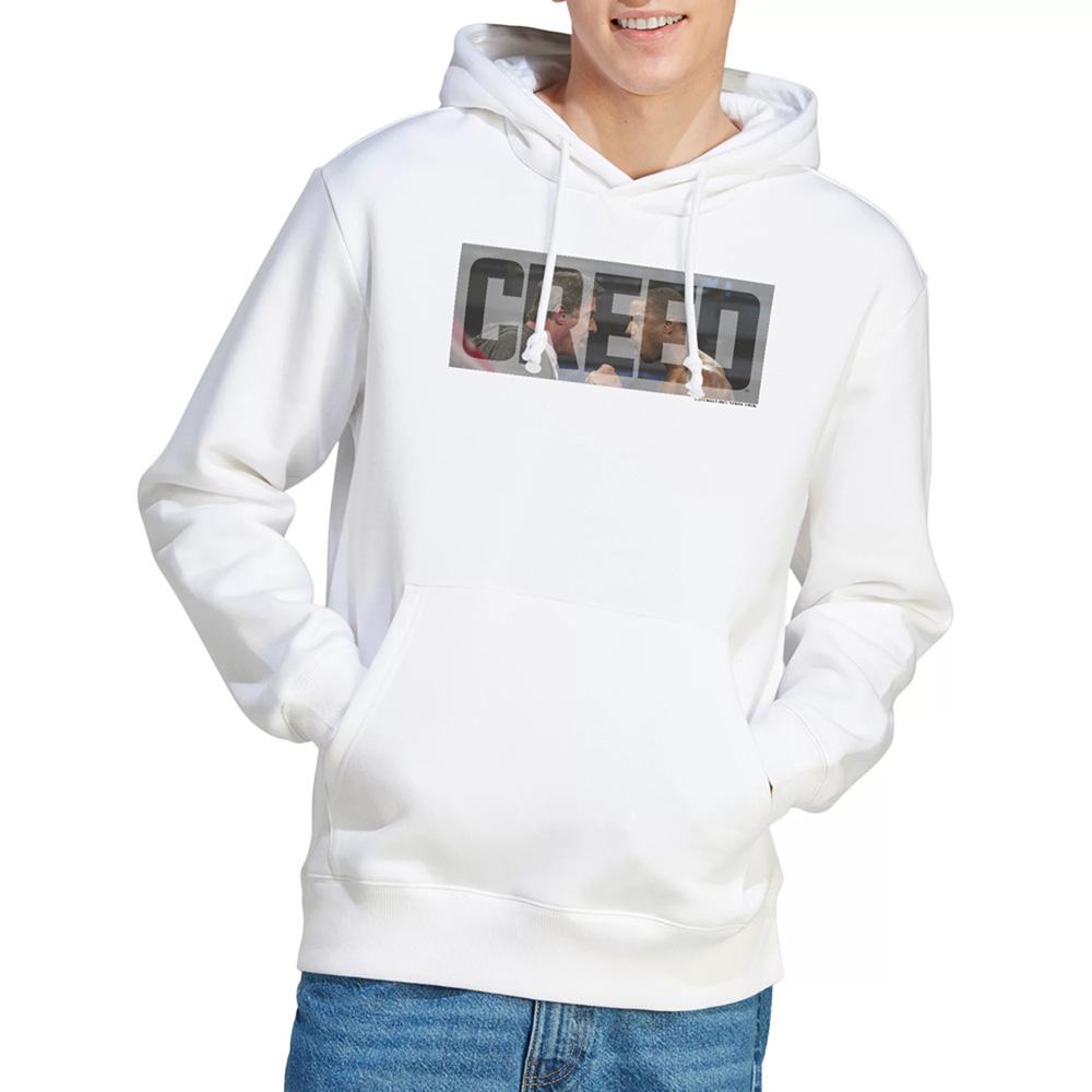 White - Side - Creed Unisex Adult Pep Talk Hoodie