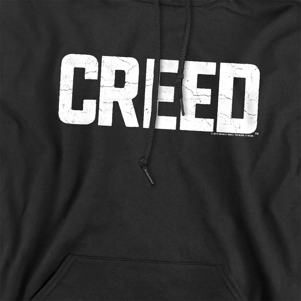 Black - Pack Shot - Creed Unisex Adult Cracked Logo Hoodie