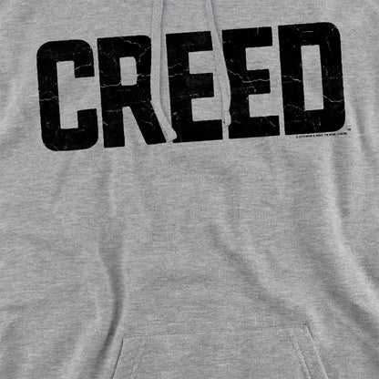 Athletic Heather - Pack Shot - Creed Unisex Adult Cracked Logo Hoodie