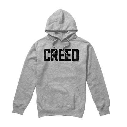 Athletic Heather - Front - Creed Unisex Adult Cracked Logo Hoodie