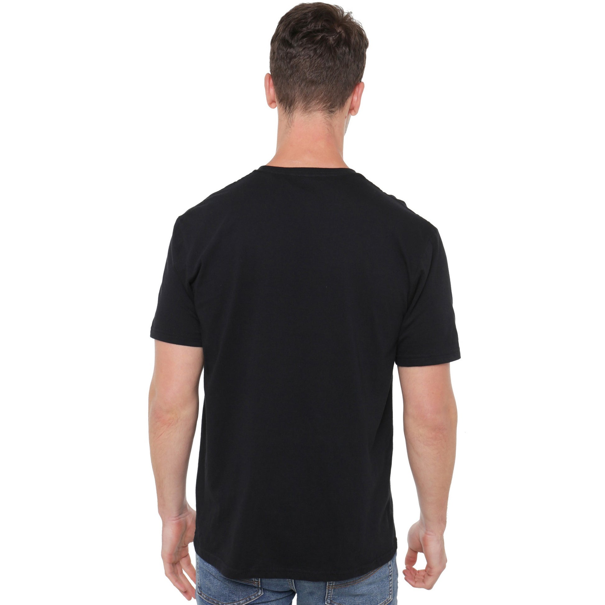 Black - Lifestyle - Star Wars Mandalorian Mens Protect - Attack - Nap - Snack Grogu T-Shirt