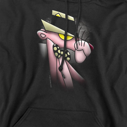 Black - Pack Shot - Pink Panther Unisex Adult Smooth Panther Hoodie
