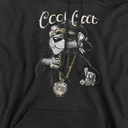 Black - Pack Shot - Pink Panther Unisex Adult Cool Cat Hoodie