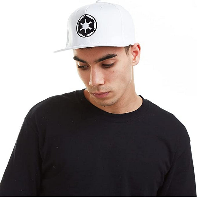 White - Front - Star Wars Mens Imperial Empire Logo Baseball Cap