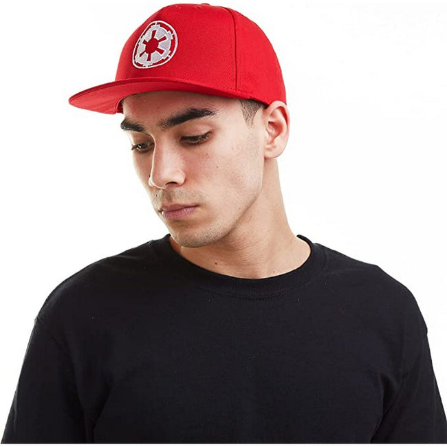 Red - Front - Star Wars Mens Imperial Empire Logo Baseball Cap