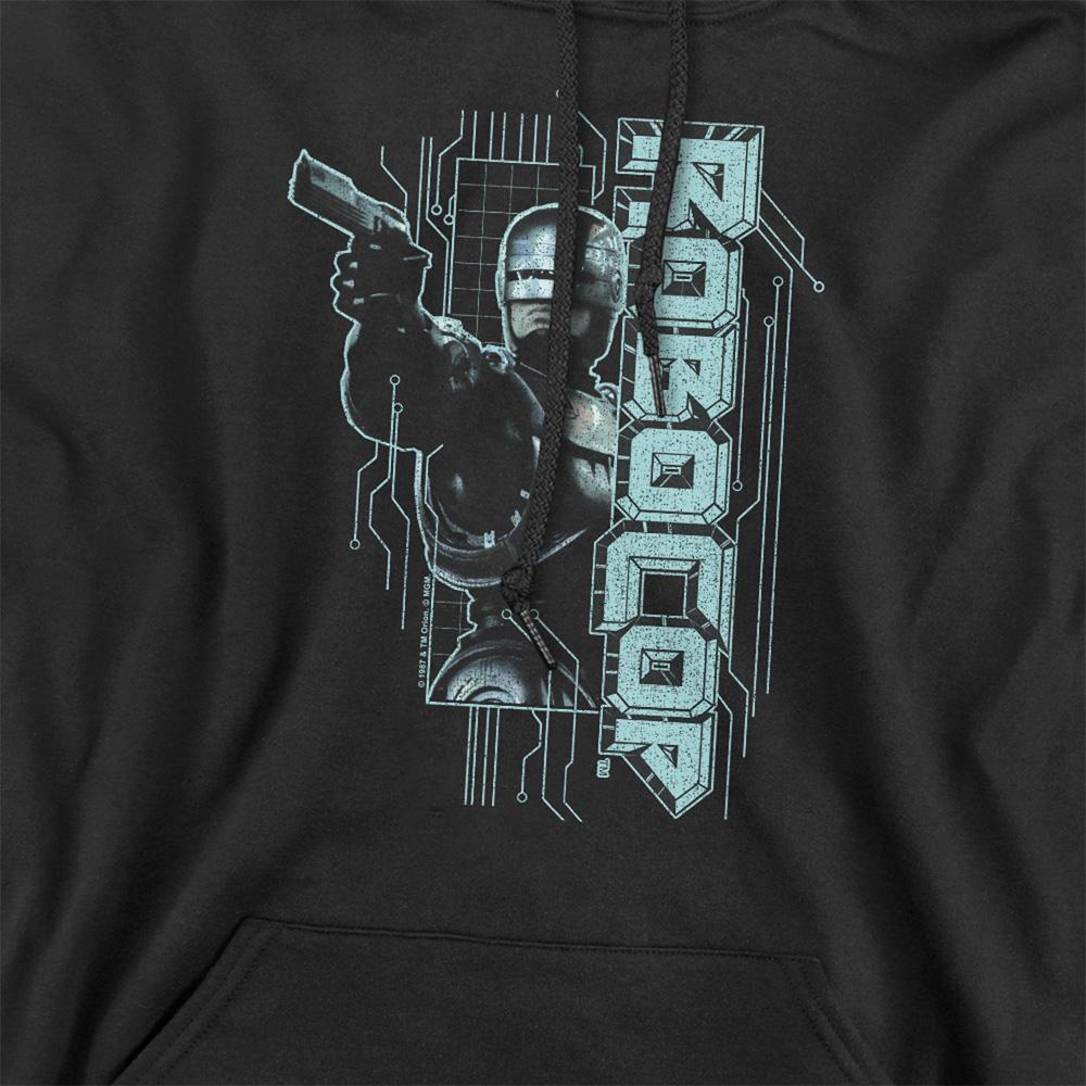 Black - Pack Shot - Robocop Unisex Adult Murphy Split Hoodie