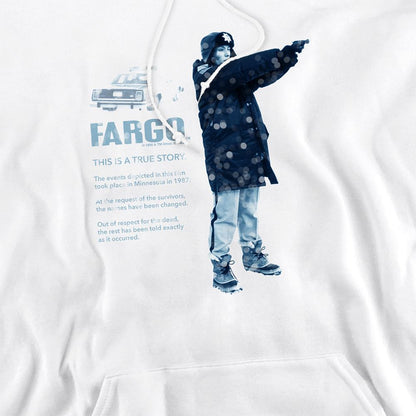 White - Pack Shot - Fargo Unisex Adult This Is A True Story Hoodie