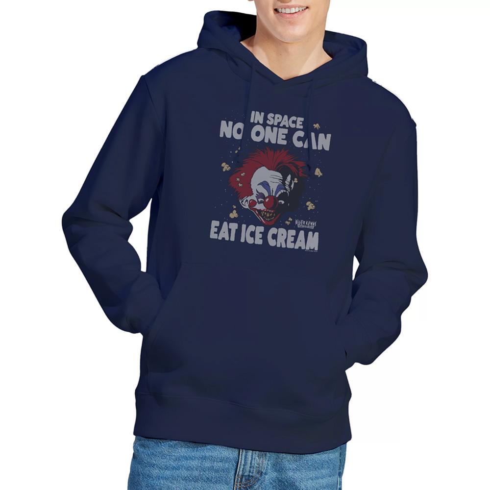 Navy - Side - Killer Klowns From Outer Space Unisex Adult No One Can Eat Ice Cream Hoodie