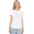 White - Side - Dumbo Womens-Ladies Mummy & Me Fashion T-Shirt