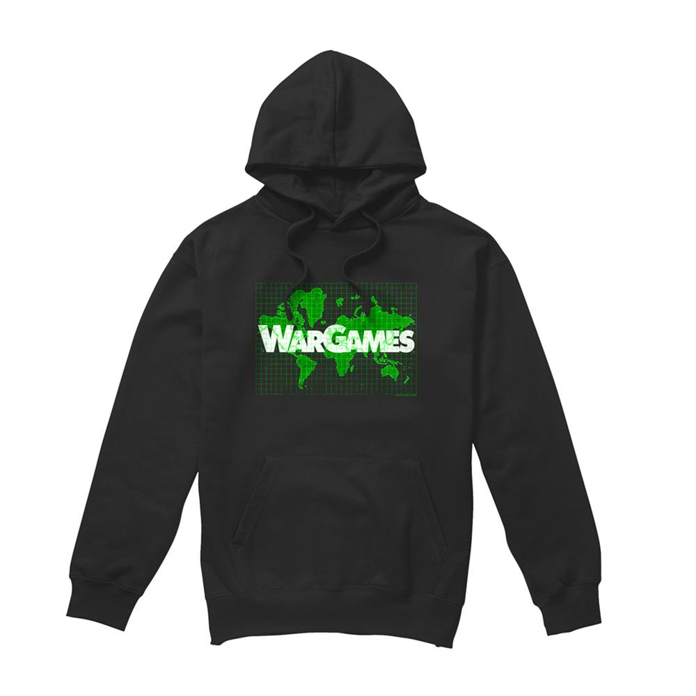 Black - Front - WarGames Unisex Adult Game Board Hoodie