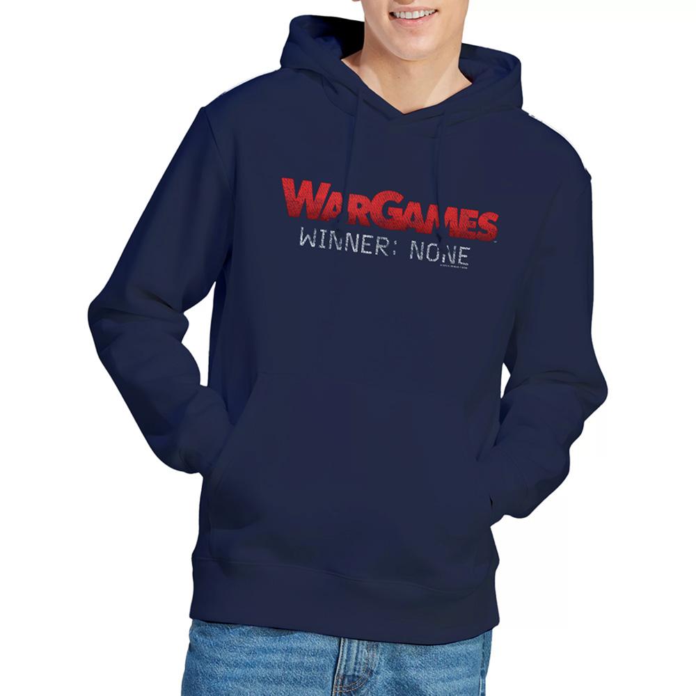 Navy - Side - WarGames Unisex Adult No Winners Hoodie