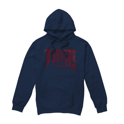 Navy - Front - Thor Unisex Adult Text Hoodie