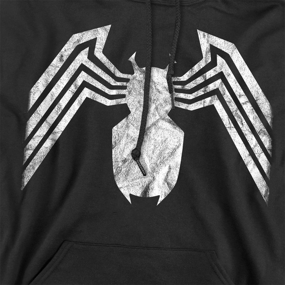 Black - Pack Shot - Venom Unisex Adult Emblem Hoodie