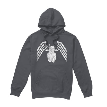 Charcoal - Front - Venom Unisex Adult Emblem Hoodie