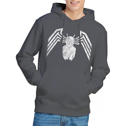 Charcoal - Side - Venom Unisex Adult Emblem Hoodie