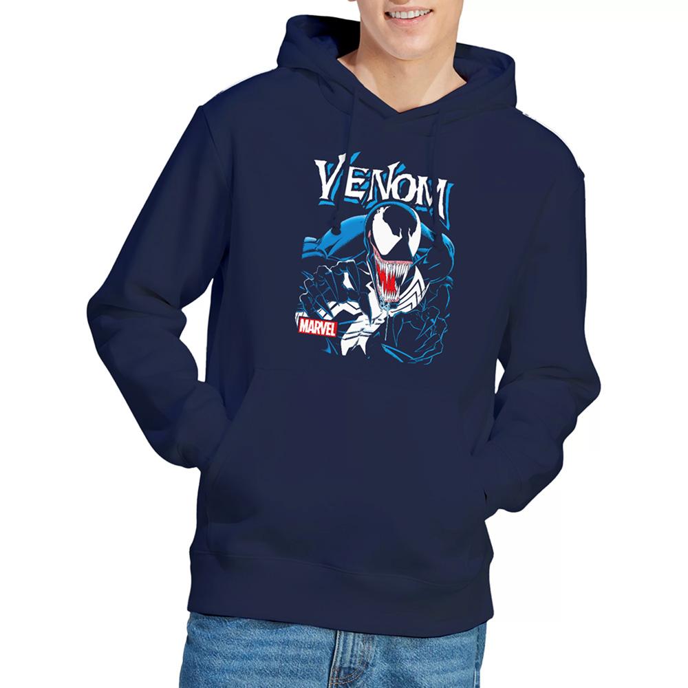 Navy - Side - Venom Unisex Adult Antihero Hoodie